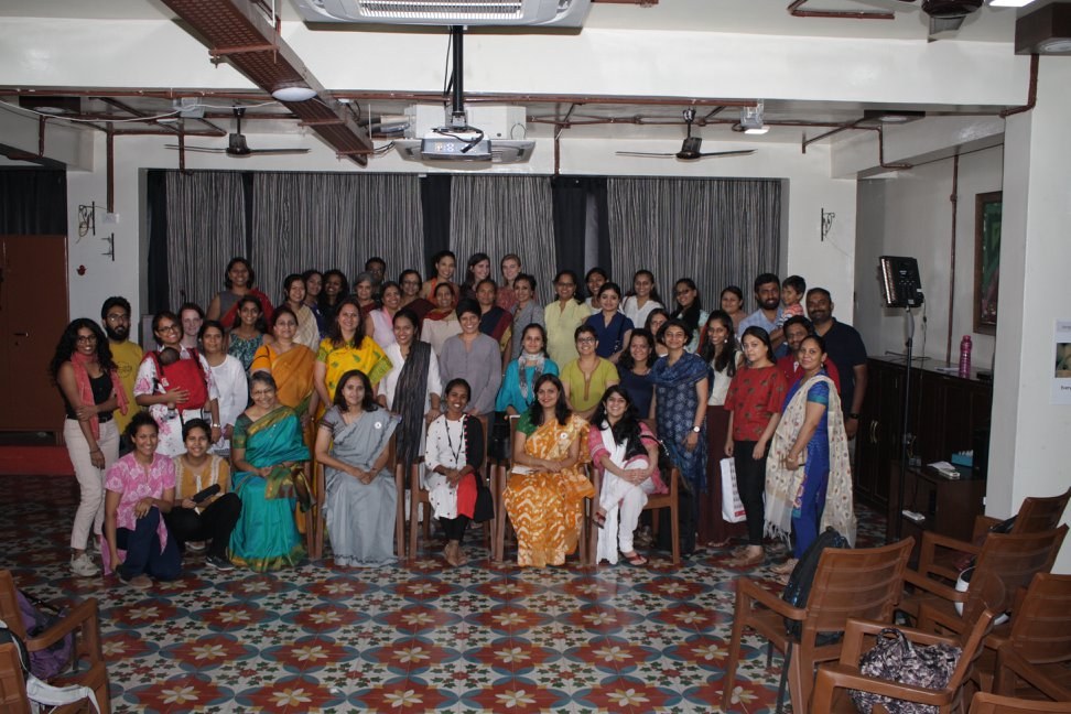 A hall full of women at a Bangalore Birth Network gathering