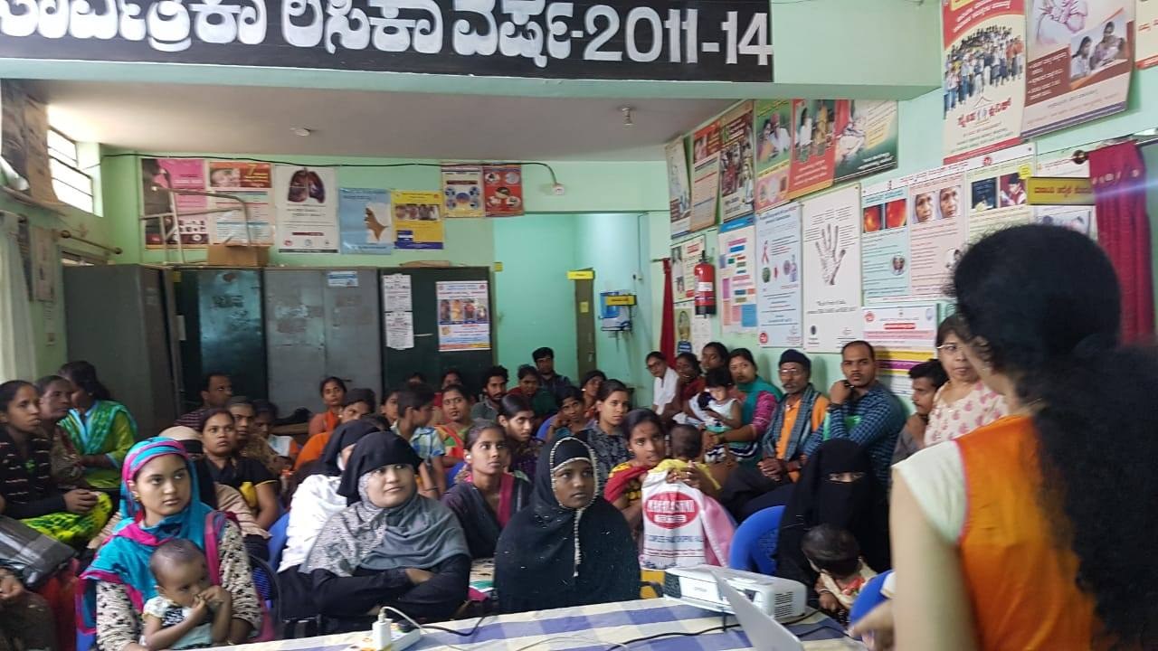 A Bangalore Birth Network talk at a primary health centre
