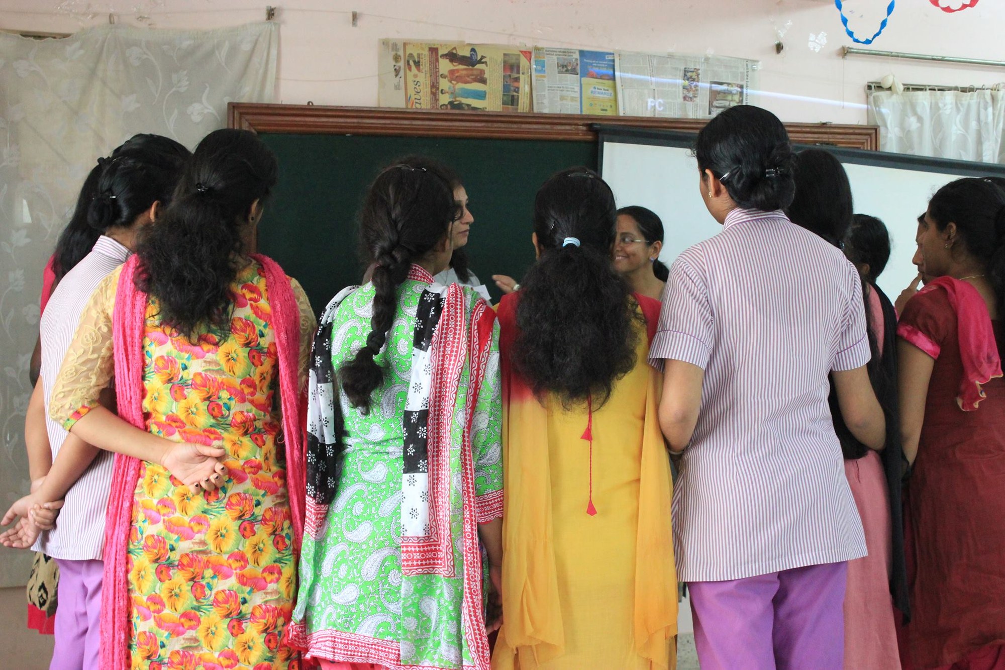 Participants at a Bangalore Birth Network workshop